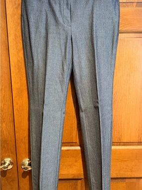 LOFT Black & White Herringbone Pants